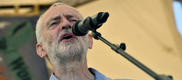 Britain's opposition Labour Party leader Jeremy Corbyn speaks at the Tolpuddle Martyrs Festival in Tolpuddle, England, Sunday July 22, 2018 Britain's opposition Labour Party leader Jeremy Corbyn speaks at the Tolpuddle Martyrs Festival in Tolpuddle, England, Sunday July 22, 2018 - Sputnik International