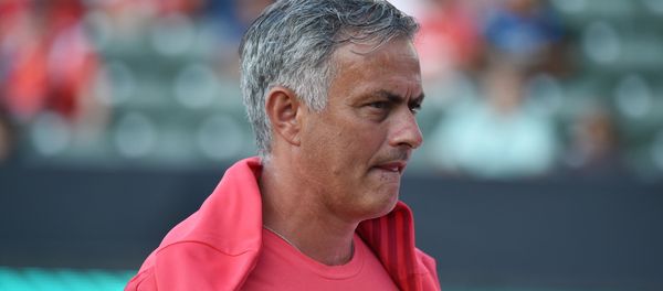 Manchester United's coach Jose Mourinho walks on the pitch before the start of the International Champions Cup match between Manchester United and AC Milan at the StubHub Center in Carson, California, on July 25, 2018 - Sputnik International