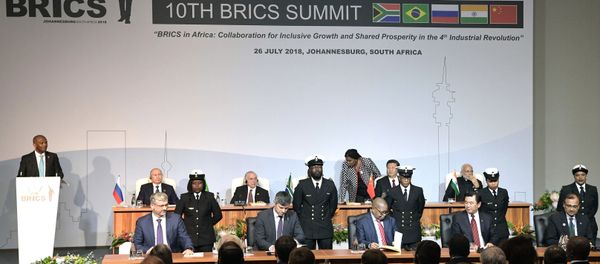 10th BRICS summit in Johannesburg, South Africa 10th BRICS summit in Johannesburg, South Africa - Sputnik International