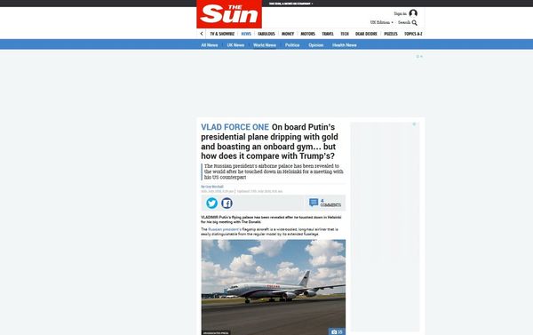 Screengrab of the Sun piece. - Sputnik International