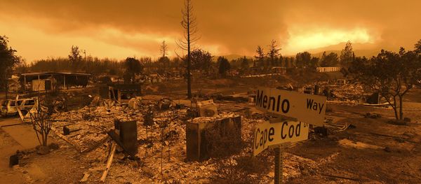 Homes leveled by the Carr Fire line the Lake Keswick Estates area of Redding, Calif., on Friday, July 27, 2018. Homes leveled by the Carr Fire line the Lake Keswick Estates area of Redding, Calif., on Friday, July 27, 2018. - Sputnik International