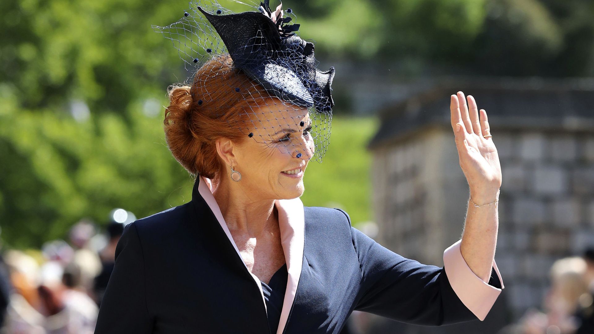Sarah Ferguson arrives for the wedding ceremony of Prince Harry and Meghan Markle at St. George's Chapel in Windsor Castle in Windsor, near London, England, Saturday, May 19, 2018 Sarah Ferguson arrives for the wedding ceremony of Prince Harry and Meghan Markle at St. George's Chapel in Windsor Castle in Windsor, near London, England, Saturday, May 19, 2018 - Sputnik International, 1920, 03.08.2021