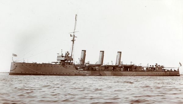 HMS Pathfinder, pictured, was the first warship to be destroyed by a submerged submarine firing a self-propelled torpedo - Sputnik International