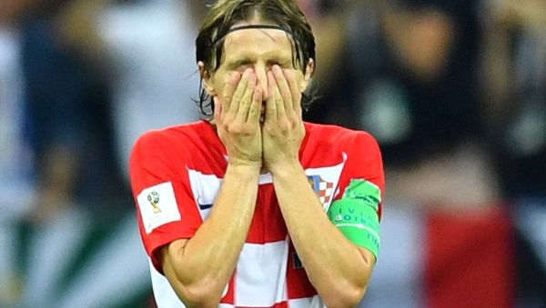 Soccer Football - World Cup - Final - France v Croatia - Luzhniki Stadium, Moscow, Russia - July 15, 2018 Croatia's Luka Modric reacts - Sputnik International