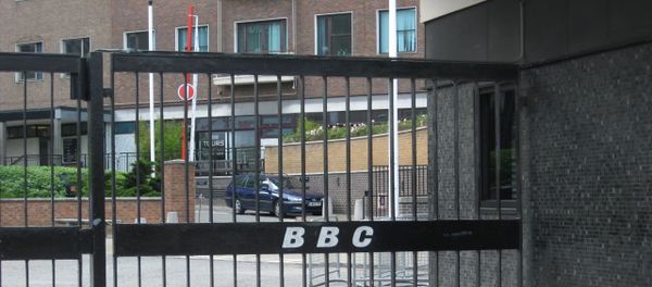 Old BBC logo on TVC gates - Sputnik International