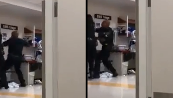 A Detroit police officer is under criminal investigation after he was caught on video beating a naked and mentally ill woman. - Sputnik International