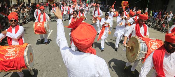 Performers of traditional drumming march during the India Day parade (File) Performers of traditional drumming march during the India Day parade (File) - Sputnik International