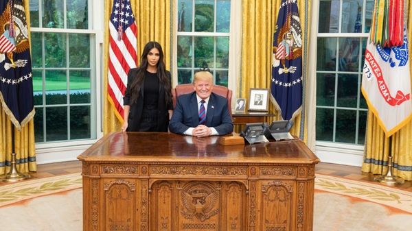 The US President Donald Trump meeting Kim Kardashian in the White House The US President Donald Trump meeting Kim Kardashian in the White House - Sputnik International