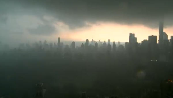 Storm clouds swallow New York City Storm clouds swallow New York City - Sputnik International