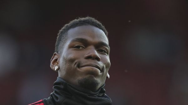 Manchester United's Paul Pogba applauds the fans as he takes part in the warm up prior to the start of the English Premier League soccer match between Manchester United and Leicester City at Old Trafford, in Manchester, England, Friday, Aug. 10, 2018 - Sputnik International
