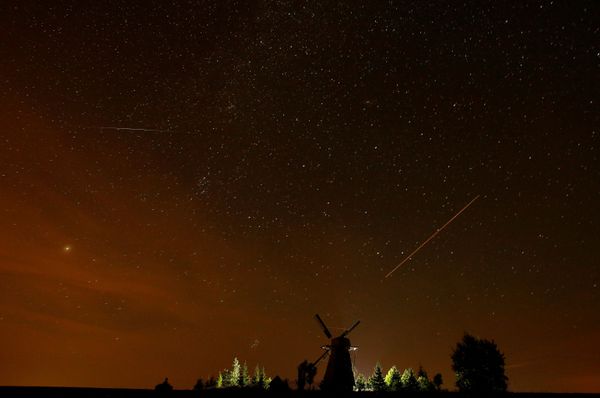 Night Sky Lit by Stunning Perseid Meteor Shower Night Sky Lit by Stunning Perseid Meteor Shower - Sputnik International
