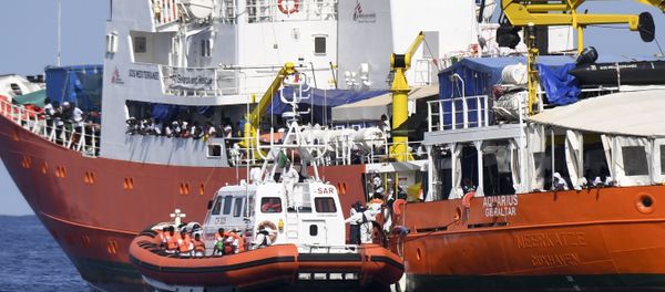 El barco de rescate Aquarius El barco de rescate Aquarius - Sputnik International