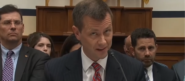 Recently fired FBI agent Peter Strzok testifies before congress prior to his sacking. - Sputnik International