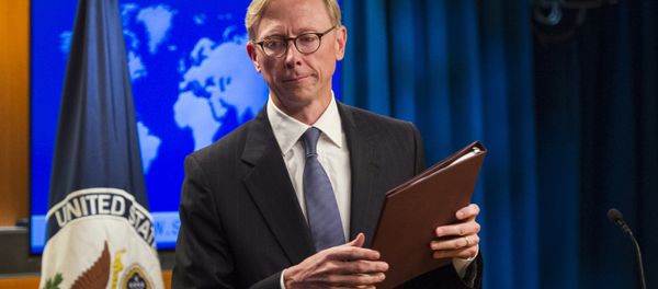 Brian Hook, special representative for Iran, leaves the podium after speaking about the creation of the Iran Action Group at the State Department, in Washington, Thursday, Aug. 16, 2018 - Sputnik International