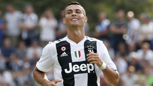 Juventus' Cristiano Ronaldo smiles during a friendly soccer match between the Juventus A and B teams, in Villar Perosa, near Turin, Italy, Sunday, Aug.12, 2018 - Sputnik International