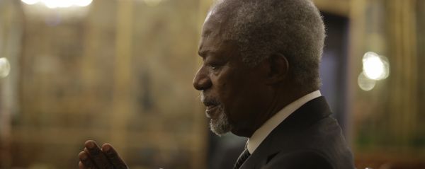 Former U.N. Secretary General Kofi Annan is interviewed by the Associated Press at the Palazzo Reale, in Milan, Italy, Saturday, Nov. 4, 2017. Annan and Mozambican humanitarian and widow of Nelson Mandela Graca Machel are addressing a summit on the global crisis of malnutrition that is an underlying cause of half of child deaths - Sputnik International