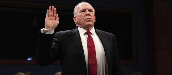 Former CIA Director John Brennan is sworn-in on CapitolHill in Washington, Tuesday, May 23, 2017, prior to testifying before the House Intelligence Committee Russia Investigation Task Force Former CIA Director John Brennan is sworn-in on CapitolHill in Washington, Tuesday, May 23, 2017, prior to testifying before the House Intelligence Committee Russia Investigation Task Force - Sputnik International