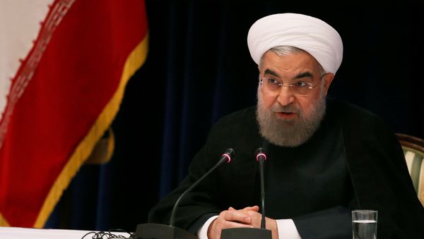 Iranian President Hassan Rouhani speaks at a news conference near the United Nations General Assembly in the Manhattan borough of New York, U.S., September 22, 2016 Iranian President Hassan Rouhani speaks at a news conference near the United Nations General Assembly in the Manhattan borough of New York, U.S., September 22, 2016 - Sputnik International