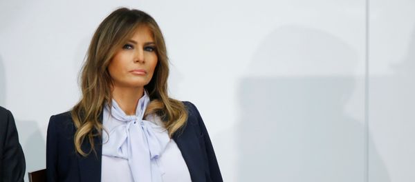 U.S. first lady Melania Trump waits to speak at the Federal Partners in Bullying Prevention (FPBP) Cyberbullying Prevention Summit on “the positive and negative effects of social media on youth” in Rockville, Maryland, U.S., August 20, 2018. - Sputnik International