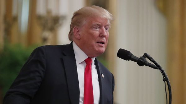 President Donald Trump speaks during an event to salute U.S. Immigration and Customs Enforcement (ICE) officers and U.S. Customs and Border Protection (CBP) agents in the East Room of the White House in Washington, Monday, Aug. 20, 2018 - Sputnik International