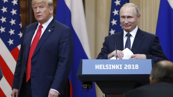 In this July 16, 2018, file photo, U.S. President Donald Trump, left, and Russian President Vladimir Putin arrive for a press conference after their meeting at the Presidential Palace in Helsinki, Finland. If Donald Trump is serious about his public courtship of Vladimir Putin, he may want to take pointers from one of the Russian leader's longtime suitors: Chinese President Xi Jinping. In this political love triangle, Putin and Xi are tied by strategic need and a rare dose of personal affection, while Trump's effusive display in Helsinki showed him as an earnest admirer of the man leading a country long considered America's adversary In this July 16, 2018, file photo, U.S. President Donald Trump, left, and Russian President Vladimir Putin arrive for a press conference after their meeting at the Presidential Palace in Helsinki, Finland. If Donald Trump is serious about his public courtship of Vladimir Putin, he may want to take pointers from one of the Russian leader's longtime suitors: Chinese President Xi Jinping. In this political love triangle, Putin and Xi are tied by strategic need and a rare dose of personal affection, while Trump's effusive display in Helsinki showed him as an earnest admirer of the man leading a country long considered America's adversary - Sputnik International