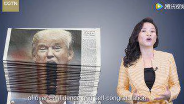 China Global Television Network publishes satirical video thanking US President Donald Trump for trade policy - Sputnik International