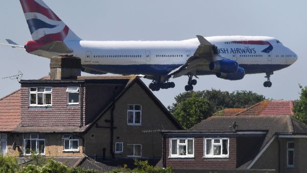 A British Airways Boeing 747 comes in to land at Heathrow aiport in London, Britain, June 25, 2018 A British Airways Boeing 747 comes in to land at Heathrow aiport in London, Britain, June 25, 2018 - Sputnik International