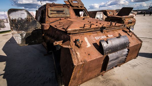 Spoils of War: Russia Displays Weapons Seized From Syrian Militants - Sputnik International