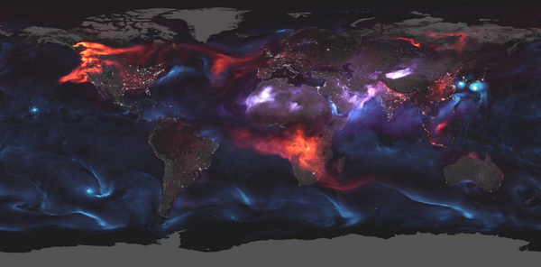NASA releases image showing aerosol-related events around the world on August 23, 2018. NASA releases image showing aerosol-related events around the world on August 23, 2018. - Sputnik International