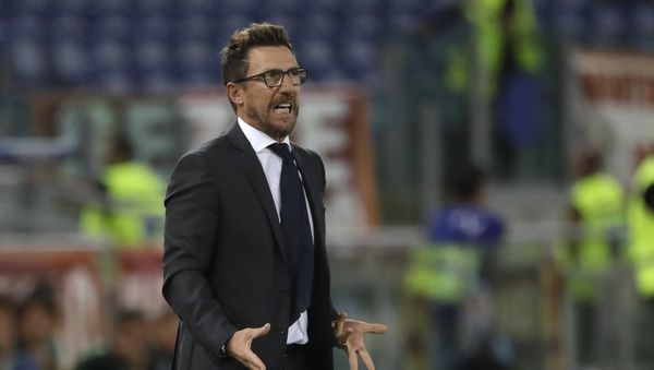 Roma coach Eusebio Di Francesco follows the action during a Serie A soccer match between Roma and Atalanta, in Rome's Olympic stadium, Monday, Aug. 27, 2018. - Sputnik International