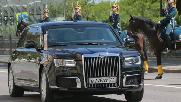 May 7, 2018. An Aurus car of the Russian president's motorcade May 7, 2018. An Aurus car of the Russian president's motorcade - Sputnik International