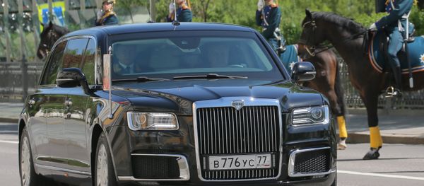 May 7, 2018. An Aurus car of the Russian president's motorcade - Sputnik International