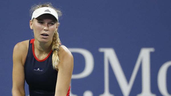 Aug 30, 2018; New York, NY, USA; Caroline Wozniacki of Denmark prepares to serve against Lesia Tsurenko of Ukraine (not pictured) in the second round on day four of the US Open at USTA Billie Jean King National Tennis Center. - Sputnik International
