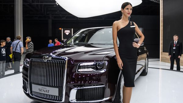 The Aurus Senat displayed in Moscow in 2018. - Sputnik International