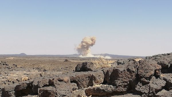 مدفعية الجيش السوري تزلزل داعش في كيلومتراته الأخيرة ببادية السويداء مدفعية الجيش السوري تزلزل داعش في كيلومتراته الأخيرة ببادية السويداء - Sputnik International