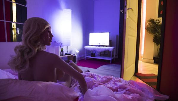 A silicone sex doll is displayed on March 5, 2018 in a room of a brothel like establishment in Paris where customers can pay for sexual intercourse with dolls, the first of its kind in France - Sputnik International