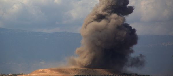 Smoke rises near the Syrian village of Kafr Ain in the southern countryside of Idlib province after an airstrike on September 7, 2018 Smoke rises near the Syrian village of Kafr Ain in the southern countryside of Idlib province after an airstrike on September 7, 2018 - Sputnik International
