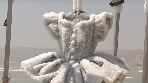 Ballerina tutu emerges as dazzling art from Dead Sea - Sputnik International