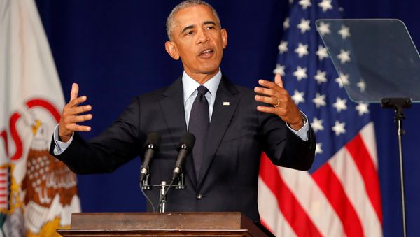 Former US President Barack Obama speaks at the University of Illinois Urbana-Champaign in Urbana, Illinois, US, September 7, 2018 - Sputnik International