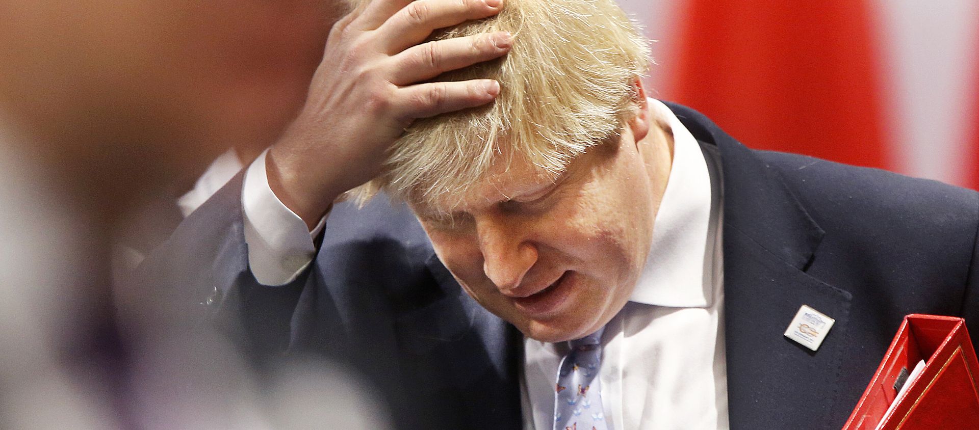 Britain's Prime Minister Boris Johnson adjusts his hair while he was Foreign Secretary at the beginning of a working session during the G-20 Foreign Ministers meeting in Bonn, Germany, Thursday, 16 February 2017. Britain's Prime Minister Boris Johnson adjusts his hair while he was Foreign Secretary at the beginning of a working session during the G-20 Foreign Ministers meeting in Bonn, Germany, Thursday, 16 February 2017. - Sputnik International, 1920, 26.02.2021