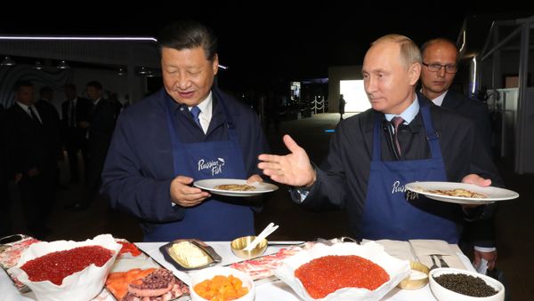 Xi Jinping and Vladimir Putin - Sputnik International