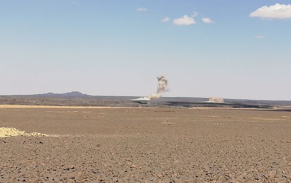 Syrian Army carrying out offensive in the Tulul al-Safa area in country's south. Syrian Army carrying out offensive in the Tulul al-Safa area in country's south. - Sputnik International