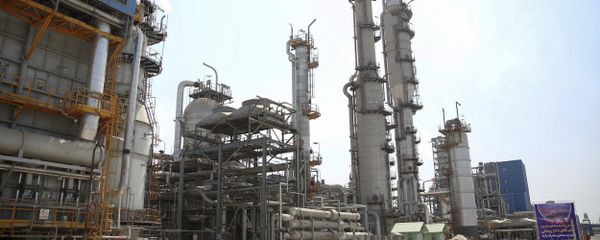 Pardis petrochemical complex facilities in Assalouyeh on the northern coast of the Persian Gulf, Iran, Tuesday, Sept. 4, 2018. Iranian President Hassan Rouhani said Tuesday his country will continue exporting crude oil despite U.S. efforts to stop it through sanctions - Sputnik International