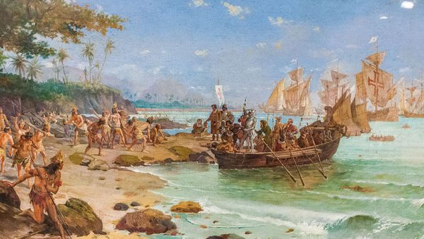 Landing of Pedro Álvares Cabral in Porto Seguro, in 1500 - Sputnik International
