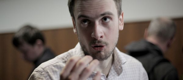 Pyotr Verzilov, Voina (War) art group activist, husband of Pussy Riot member Nadezhda Tolokonnikova, in the Moscow City Court during hearing of an appeal against the arrest of Yekaterina Samutsevich, a third suspect charged with blasphemous escapade at Christ the Savior Cathedral Pyotr Verzilov, Voina (War) art group activist, husband of Pussy Riot member Nadezhda Tolokonnikova, in the Moscow City Court during hearing of an appeal against the arrest of Yekaterina Samutsevich, a third suspect charged with blasphemous escapade at Christ the Savior Cathedral - Sputnik International