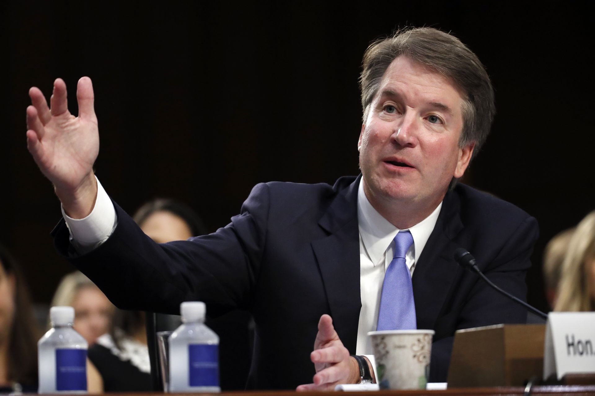 President Donald Trump's Supreme Court nominee Brett Kavanaugh testifies before the Senate Judiciary Committee on Capitol Hill in Washington, Thursday, Sept. 6, 2018, for the third day of his confirmation hearing to replace retired Justice Anthony Kennedy - Sputnik International, 1920, 09.06.2022