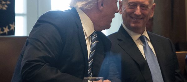 President Donald Trump shares a laugh with Defense Secretary Jim Mattis (File) President Donald Trump shares a laugh with Defense Secretary Jim Mattis (File) - Sputnik International