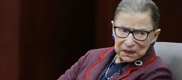Supreme Court Justice Ruth Bader Ginsburg participates in a fireside chat in the Bruce M. Selya Appellate Courtroom at the Roger William University Law School Tuesday, Jan. 30, 2018, in Bristol, R.I. - Sputnik International