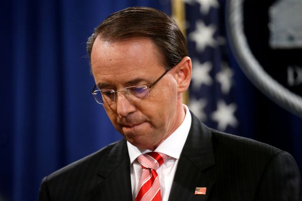 Deputy U.S. Attorney General Rod Rosenstein pauses while announcing grand jury indictments of 12 Russian intelligence officers in special counsel Robert Mueller's Russia investigation, during a news conference at the Justice Department in Washington, U.S., July 13, 2018 - Sputnik International