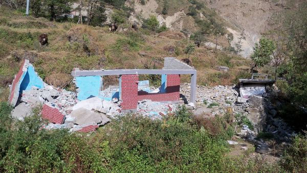 Image from Gorkha earthquake, Nepal, 2015. Strong shaking during the 2015 Gorkha earthquake destroyed over 450,000 houses and resulted in more than 8500 fatalities. 75% of the scenarios modeled in the study resulted in more fatalities than the 2015 event suggesting future earthquakes could be far more damaging. Image from Gorkha earthquake, Nepal, 2015. Strong shaking during the 2015 Gorkha earthquake destroyed over 450,000 houses and resulted in more than 8500 fatalities. 75% of the scenarios modeled in the study resulted in more fatalities than the 2015 event suggesting future earthquakes could be far more damaging. - Sputnik International